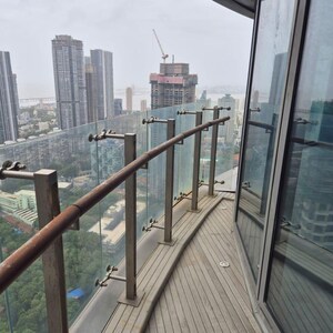 Balcony in 4 BHK Apartment at Lodha The World Towers World One Tier 2, Empire Mill – for Rent