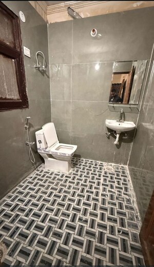 Bathroom in 1 BHK Builder Floor at Chattarpur – for Rent