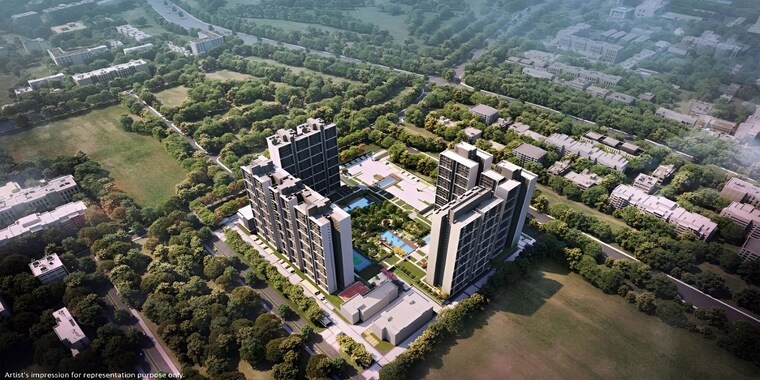 Exterior View, godrej-woods-evergreen 4 Bedroom 1249 Sq.Ft. Apartment In Sector 43 Noida 9833108