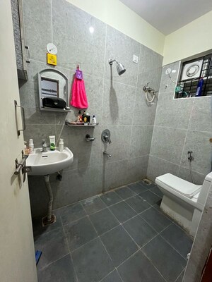 Bathroom in 2 BHK Apartment at Jai Royal Park, Kr Puram – for Rent