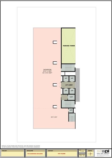 Floor Plan in  Office Space at Kaamdhenu Growth Master, Nerul – for Sale