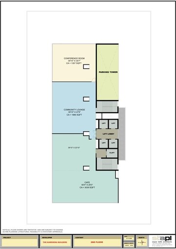 Floor Plan in  Office Space at Kaamdhenu Growth Master, Nerul – for Sale