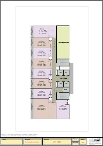 Floor Plan in  Office Space at Kaamdhenu Growth Master, Nerul – for Sale