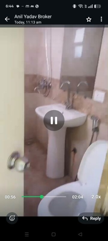 Bathroom in 2 BHK Apartment at Gaurs Siddhartham, Siddharth Vihar – for Rent