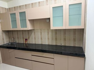 Kitchen in 3 BHK Apartment at Sheth Zuri, Laxmi Nagar – for Rent