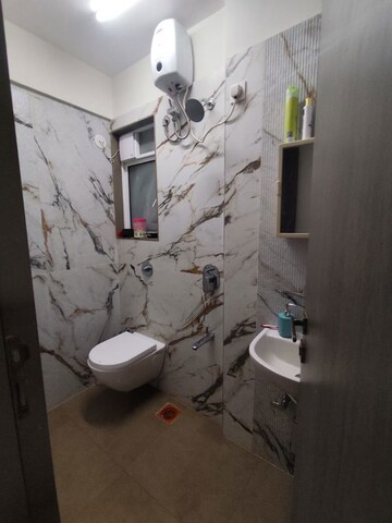 Bathroom in 2 BHK Apartment at Adityaraj Shivraj, Vikhroli East – for Rent