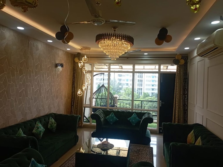 Living Room, tata-steel-officers-enclave-phase-2 3 Bedroom 1800 Sq.Ft. Apartment In Beta Ii Greater Noida Greater Noida 9833328