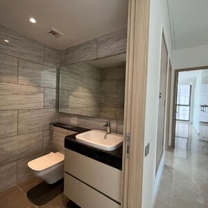 Bathroom in 5 BHK Apartment at Rustomjee Crown, Gokhale Road – for Rent