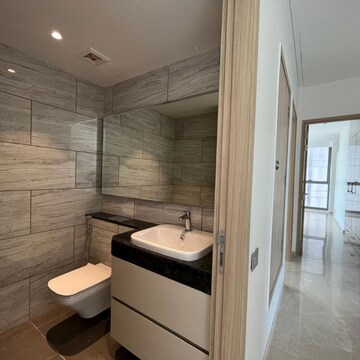 Bathroom in 4 BHK Apartment at Rustomjee Crown, Gokhale Road – for Rent