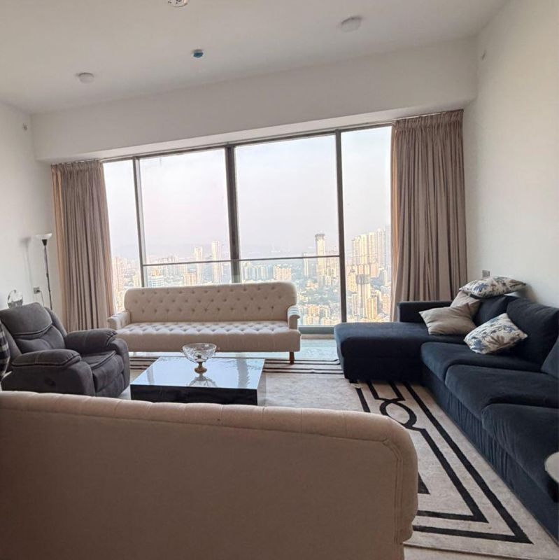 4 BHK + Pooja Room Apartment For Rent in Rustomjee Crown