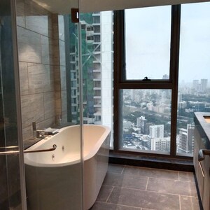 Kitchen in 4 BHK Apartment at Rustomjee Crown, Gokhale Road – for Rent