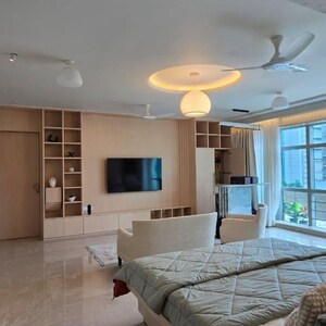 Living Room in 4 BHK Apartment at Sheth Beaumonte, Joglekar Nagar – for Rent