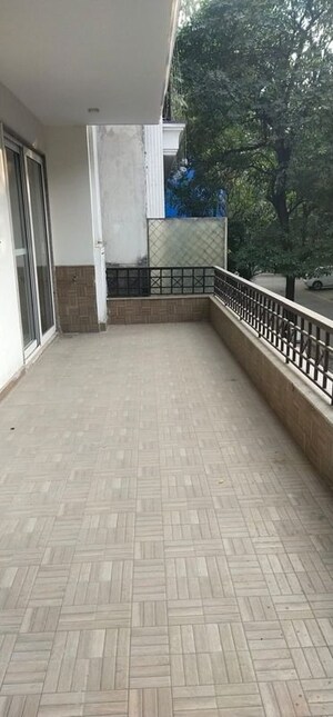 Balcony in 4 BHK Builder Floor at DLF Queens Court, Chittaranjan Park – for Rent