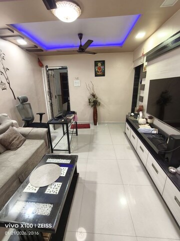 Living Room in 1 BHK Apartment at Shreeji Residency Kalwa, Kalwa – for Sale