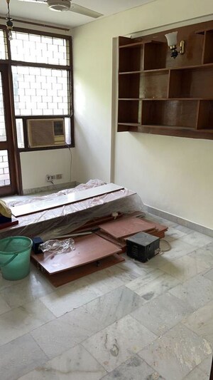 Living Room in 3.5 BHK Builder Floor at Panchsheel Park – for Sale