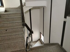 Staircase in 2.5 BHK Builder Floor at Panchsheel Park – for Sale