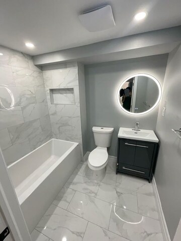 Bathroom in 4 BHK Apartment at Rustomjee Crown, Prabhadevi – for Rent