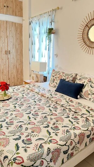 Living Room in 4 BHK Apartment at Rustomjee Crown, Prabhadevi – for Rent