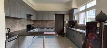 Kitchen in 4 BHK Builder Floor at BPTP Amstoria, Sector 102 – for Rent