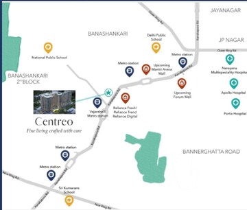 1 BHK Apartment – Map Location View at Vajarahalli - for Sale