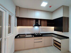 Kitchen in  Apartment at Bhartiya City Leela Residences, Thanisandra Main Road – for Rent