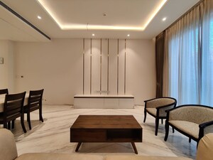 Living Room in 1 BHK Apartment at Bhartiya City Leela Residences, Thanisandra Main Road – for Rent