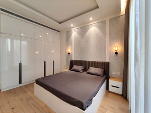 Living Room in 1 BHK Apartment at Bhartiya City Leela Residences, Thanisandra Main Road – for Rent