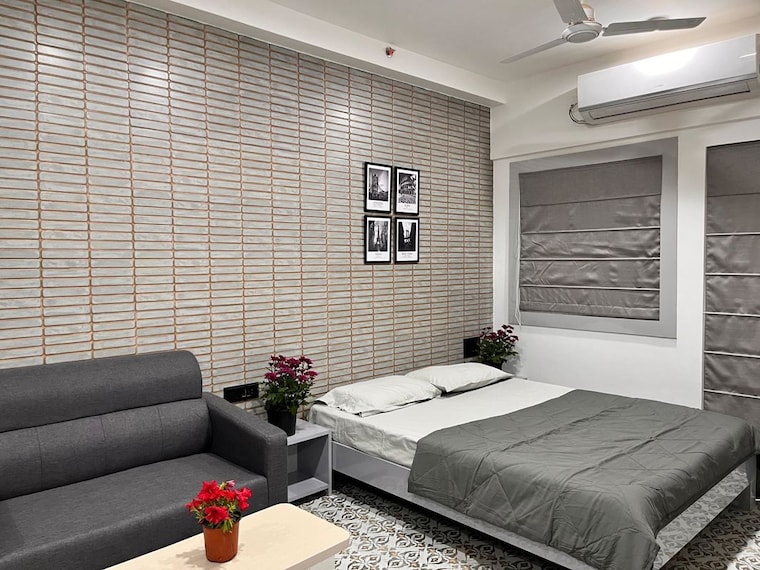 Bedroom, purva-silversands Studio 550 Sq.Ft. Apartment In Mundhwa Pune 9833830
