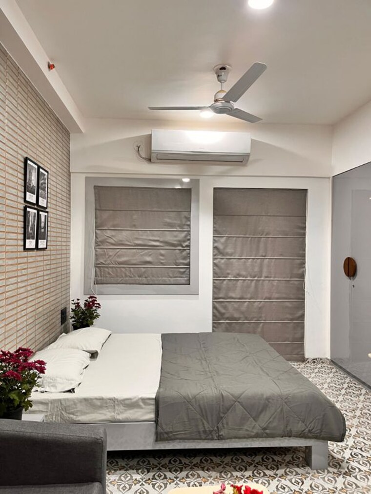 Bedroom, purva-silversands Studio 550 Sq.Ft. Apartment In Mundhwa Pune 9833830