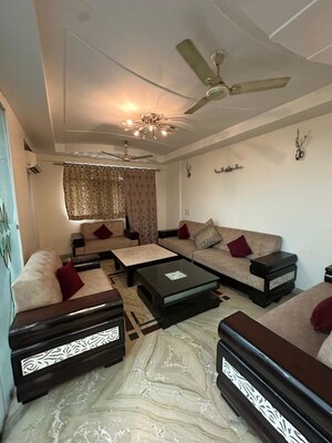 Living Room in 4 BHK Apartment at Anand Niketan CGHS, Sector 52 – for Rent