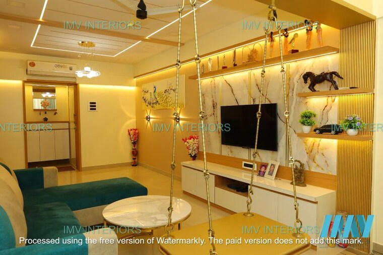 Living Room, bharat-shiv-sai-paradise 3 Bedroom 1450 Sq.Ft. Apartment In Majiwada Thane 9833919