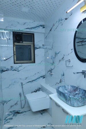 Bathroom in 3 BHK Apartment at Bharat Shiv Sai Paradise, Majiwada – for Sale