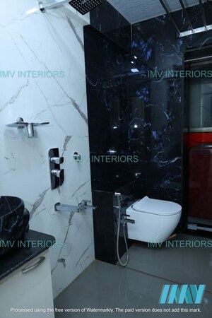 Attached Bathroom in 3 BHK Apartment at Bharat Shiv Sai Paradise, Majiwada – for Sale