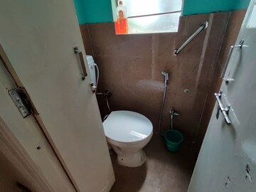 Bathroom in 1 BHK Apartment at Balaji Heights Warje, Warje – for Rent