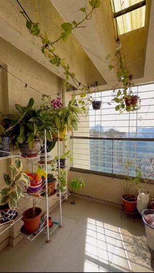 Balcony in 2 BHK Apartment at Sukhwani Skylines, Wakad – for Rent