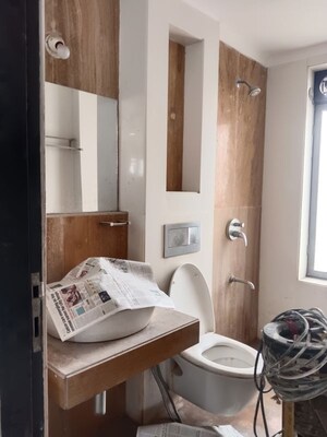 Bathroom in 3 BHK Apartment at Lodha Luxuria, Majiwada – for Rent