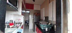 Kitchen in 2 BHK Apartment at Vaibhav CHS Goregaon, Goregaon West – for Rent