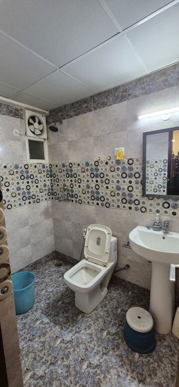 Bathroom in 2 BHK Apartment at Saya Gold Avenue, Vaibhav Khand – for Rent