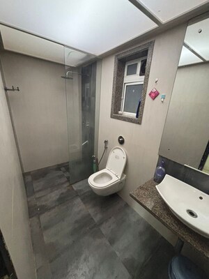 Bathroom in 3 BHK Apartment at Veena Crest, Andheri West – for Rent