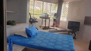 Bedroom in 3 BHK Apartment at Palm Crest CHS, Bandra West – for Rent