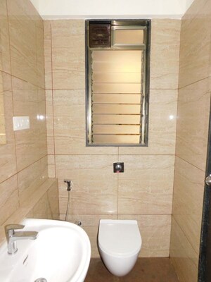 Bathroom in 2 BHK Apartment at Chandak 34 Park Estate, Goregaon West – for Rent