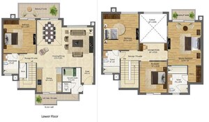 Floor Plan in 4 BHK Penthouse at BPTP Park Prime, Sector 66 – for Sale
