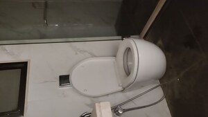 Bathroom in 2 BHK Apartment at Omkar Raga, Chembur – for Rent