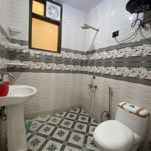 Bathroom in 3 BHK Builder Floor at Chattarpur – for Rent