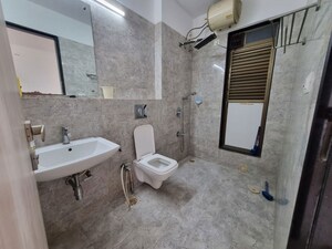 Bathroom in 3 BHK Apartment at Kanakia Levels, Malad East – for Rent