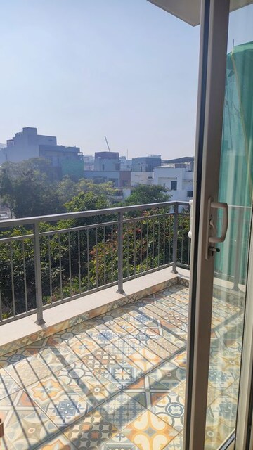 Balcony in 4 BHK Builder Floor at SS Southend Floors, South City 2 – for Rent