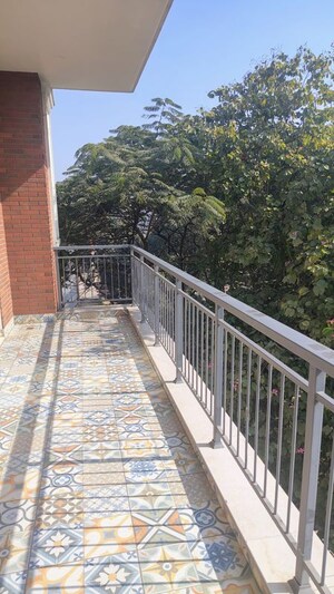 Balcony in 4 BHK Builder Floor at SS Southend Floors, South City 2 – for Rent