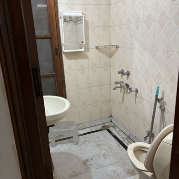 Bathroom in 2 BHK Builder Floor at Amar Colony – for Rent