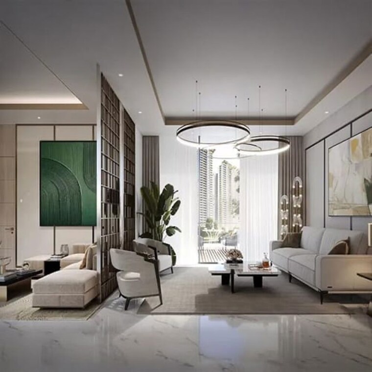 Living Room, m3m-gic 3 Bedroom 1890 Sq.Ft. Apartment In Western Peripheral Expressway Gurgaon 9838849