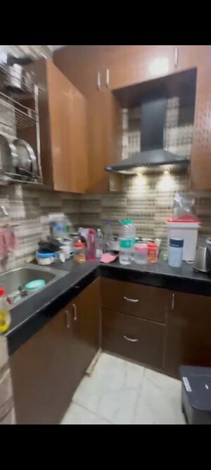 Kitchen in 1.5 BHK Builder Floor at Malviya Nagar – for Rent